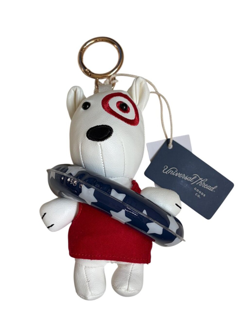NWT Target Universal Thread™ Beach Bullseye Bag Charm (Cream)